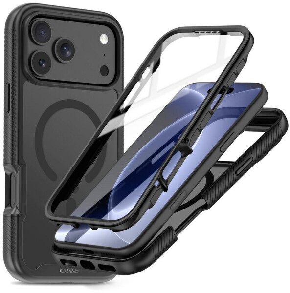 Tech-Protect Hülle Defense Magsafe Apple iPhone 17 Pro Max / 18 Pro Max Matte Schwarz