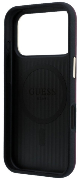 Guess Hülle Perforated 4G Gold Logo MagSafe Apple iPhone 18 Pro / 17 Pro Gold Rot, Bild 7