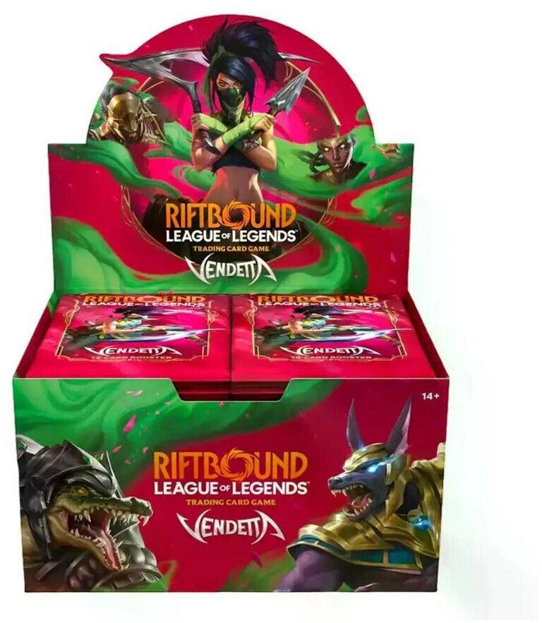 Jasco Products Riftbound League of Legends TCG Vendetta Booster Display ...