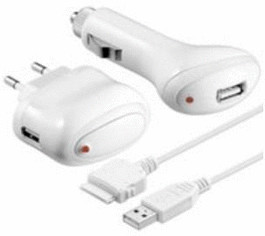 Mcab Chargeur USB 3 en 1 pour iPhone