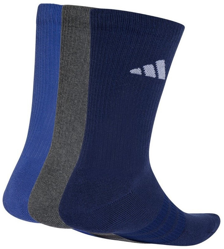 Buy Adidas Cushioned Sportswear Crew Socks 3 Pair Pack (KQ6762) blue ...