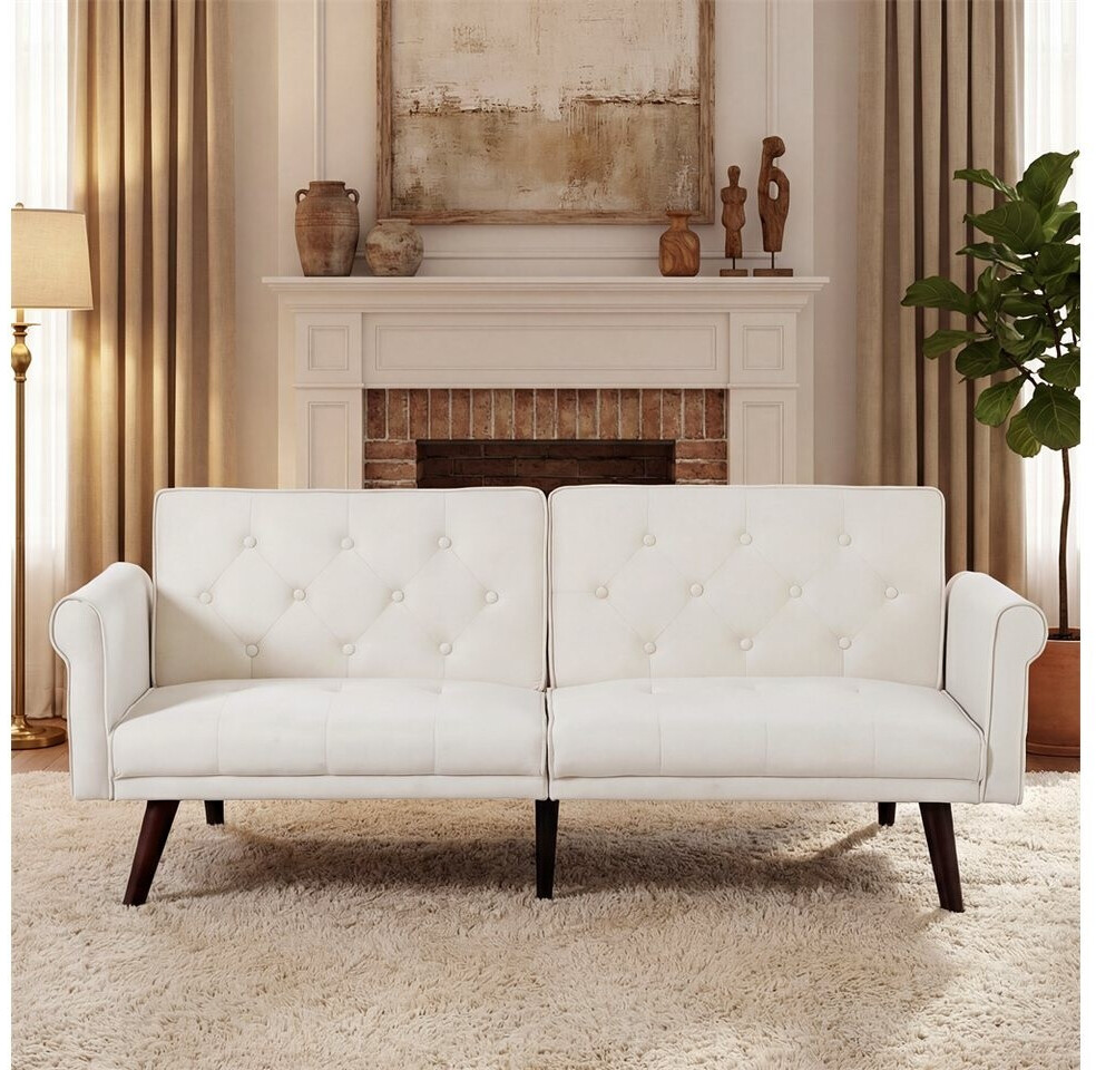 MODFU Schlafsofa Futon klappbar, Leinen, beige (800001709391) ab 165,99 € (Oktober 2026)