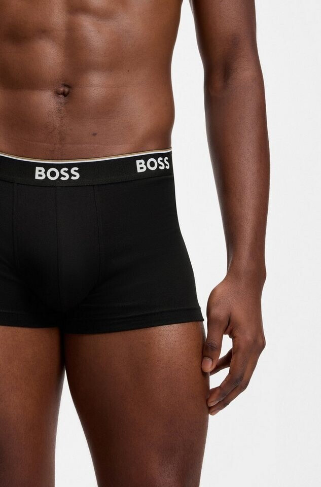 Hugo Boss Three-pack of stretch cotton boxer shorts - Style Trunk 3P ...