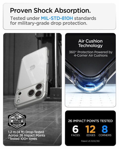 Spigen Ultra Hybrid Case iPhone 18 Pro Max/17 Pro Max Clear, Bild 13