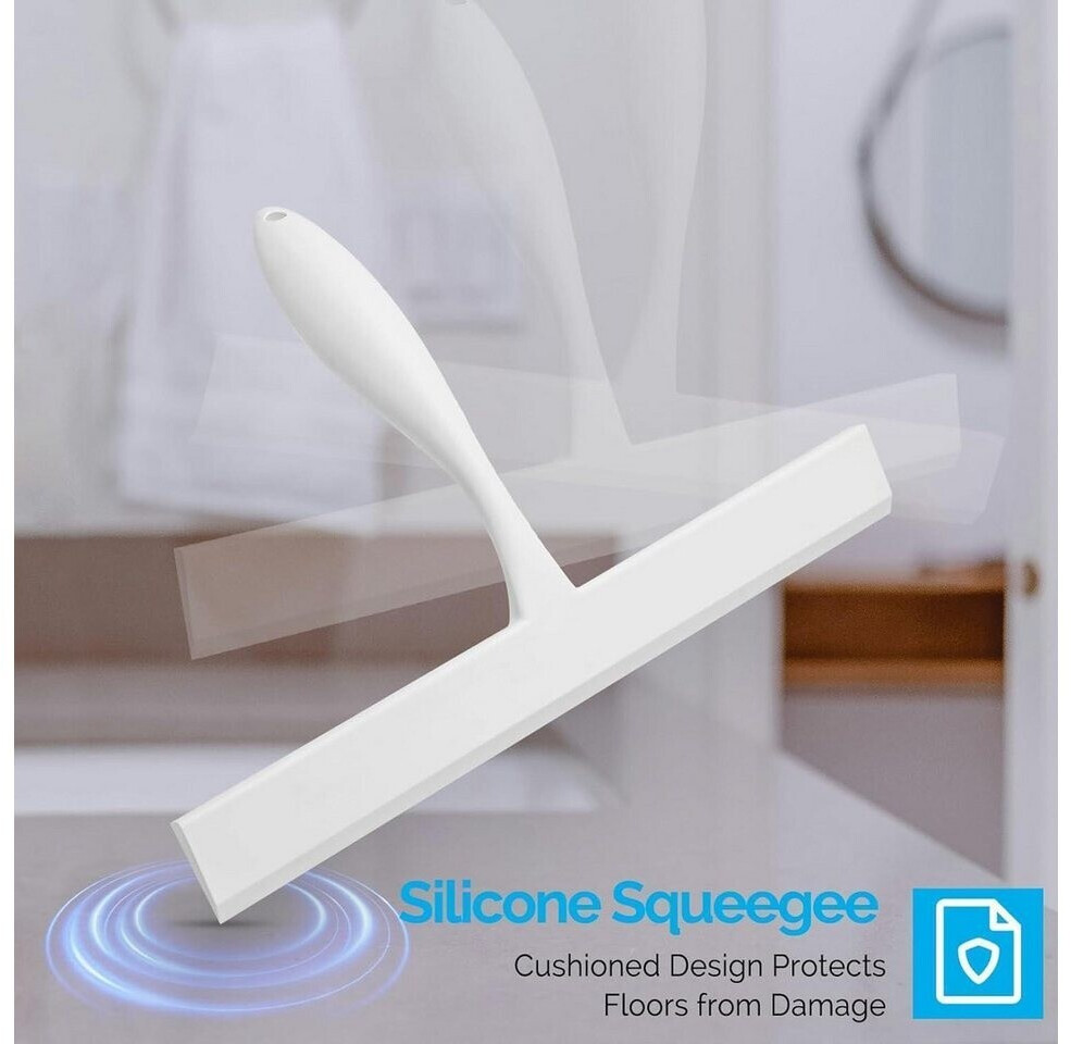 LuxusKollektion Duschabzieher Silikon, weiß, 28cm, mit Haken ab 52,99 € (Oktober 2026)
