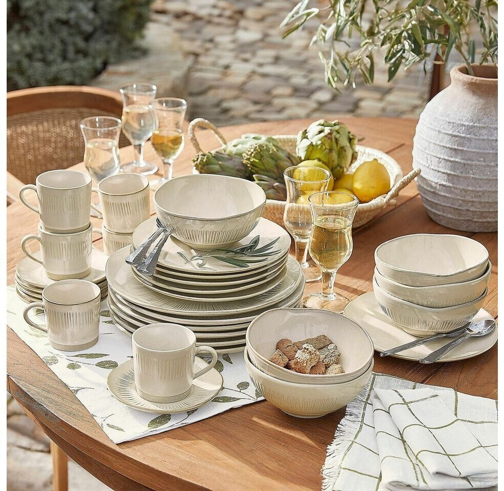 Loberon Périers Geschirr-Set 30-teilig, creme (22481-5-1) ab 189,00 € (Oktober 2026)