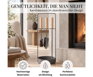 LIVLIG Kaminbesteck-Set 3-teilig, pulverbeschichteter Stahl, anthrazit (ECM002000792) ab 109,12 € (Oktober 2026)