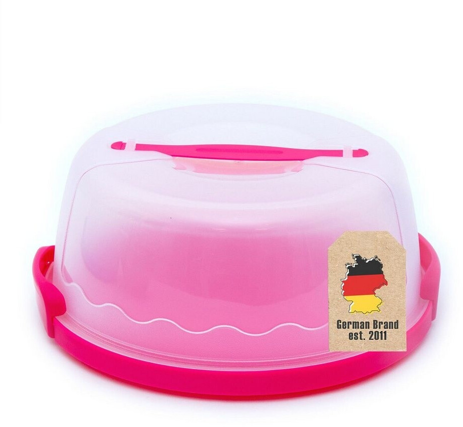 Intirilife Kuchentransportbox rund, Kunststoff, pink, 29,8x28,8x13,2cm ab 17,99 € (Oktober 2026)