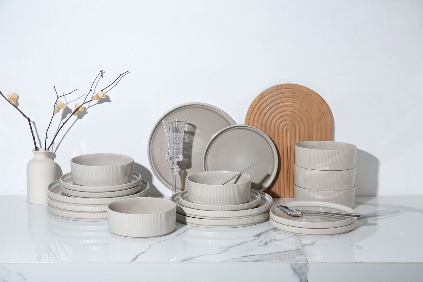 Otto Home Ylvii Kombiservice 18-tlg. 6 Personen Beige ab 54,99 € (Oktober 2026)