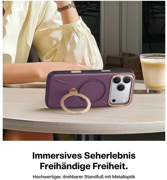 Torras Ostand Q3 VegSkin Apple iPhone 17 Pro Max / iPhone 18 Pro Max Violett, Bild 3