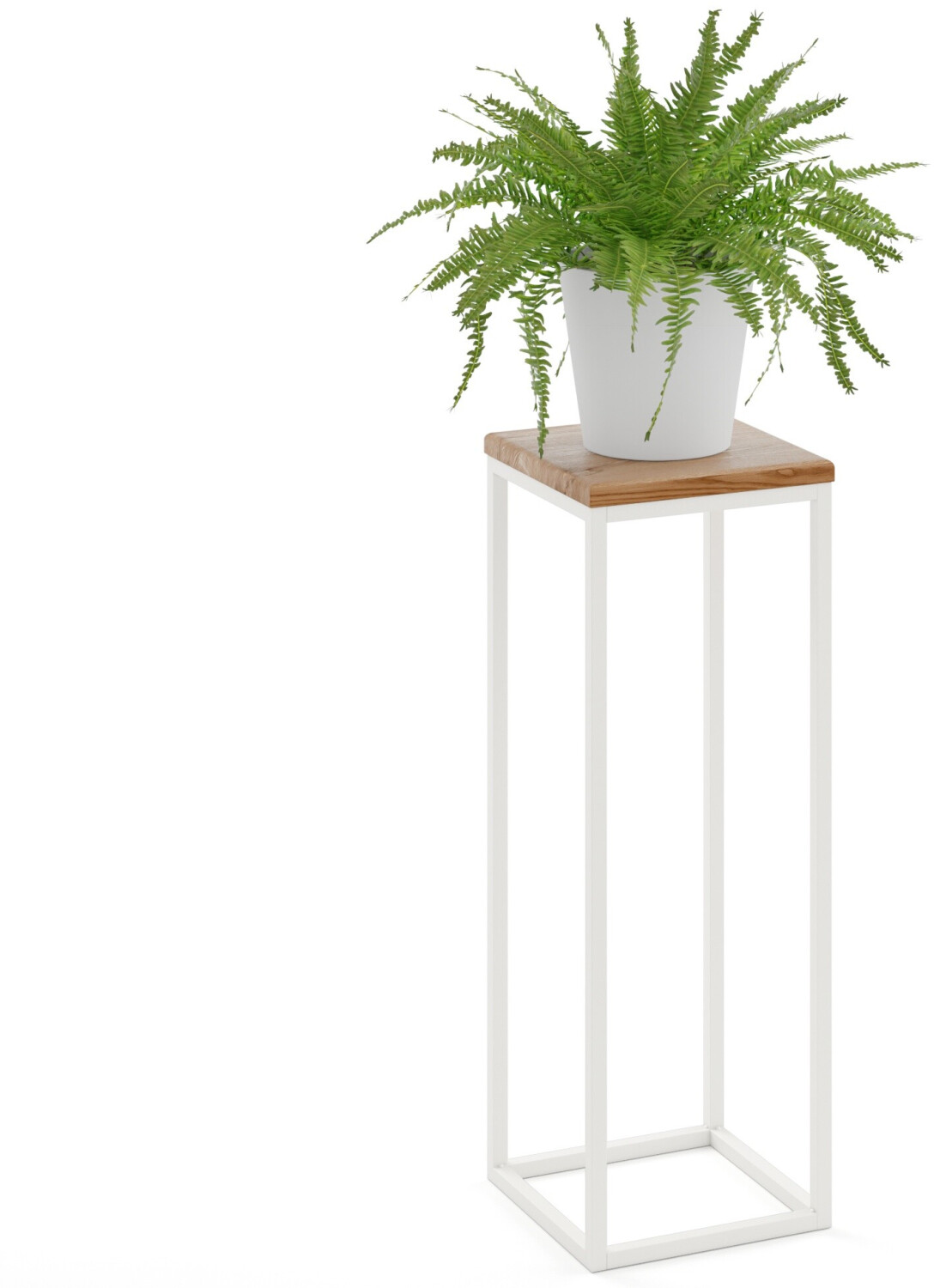 LAMO Manufaktur Blumenständer Metall weiß, Holz dunkel, 70cm (LAM012365) ab 51,90 € (Oktober 2026)