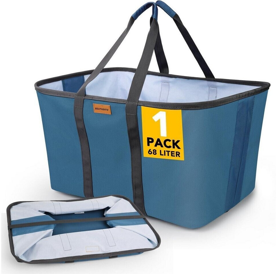 LuxusKollektion Faltbarer Wäschekorb 68l, extra flach 2cm, blau, 600D Oxford ab 77,99 € (Oktober 2026)