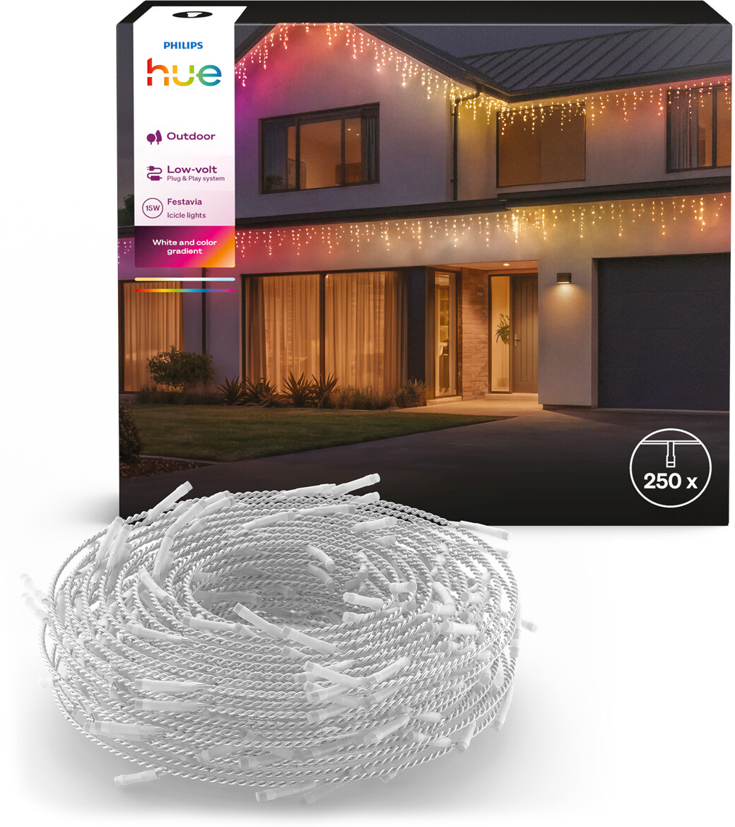 Philips Festavia Icicle String Lights – 8.5 m, 250 LEDs au meilleur ...