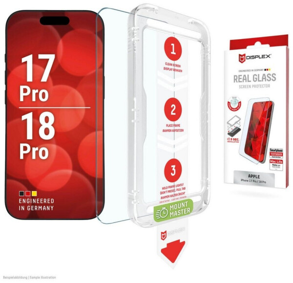 Displex Real Glass MM Displayschutzglas für iPhone 17 Pro/18 Pro (02311)