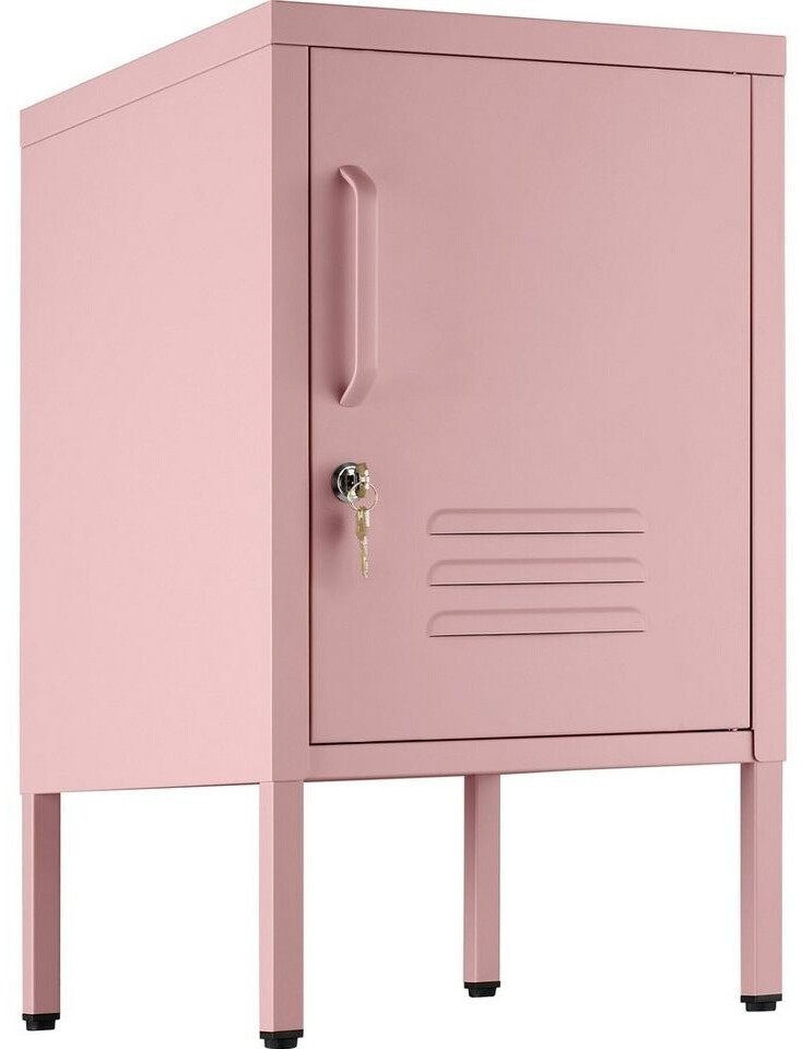 TecTake Nachttisch Baker, abschließbar, höhenverstellbare Füße, rosa ab 59,79 € (Oktober 2026)
