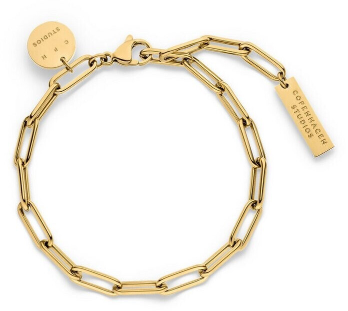 COPENHAGEN Basic Tags Armband Edelstahl, gold, 21cm (CPJ-0069-B-21) ab ...