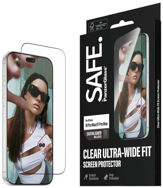 PanzerGlass SAFE Screen Protector Apple iPhone 18 Pro Max | 17 Pro Max | Ultra-Wide Fit m. EasyAligner, Bild 6