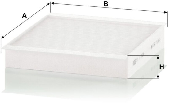 Mann Filter Innenraumfilter / Kabinenluftfilter (CU 19 014), Bild 4