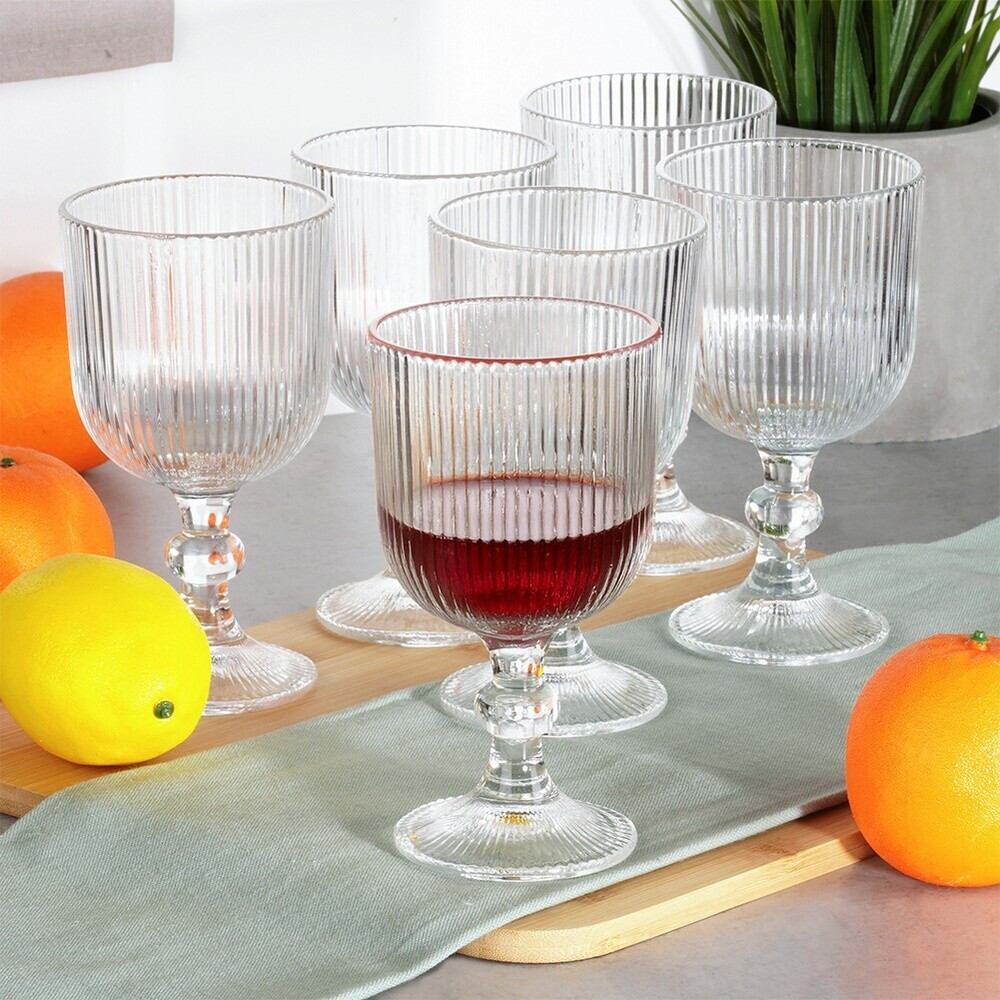 OEM Gerillte Gläser für Weißwein, Rotwein & Desserts, 6er-Set (artemis_5906233149163) ab 16,37 € (Oktober 2026)