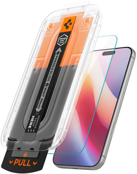 Spigen Glass tR EZ Fit Pro HD Schutzglas transparent, 2er-Pack, iPhone 16/17/18 Pro Max (AGL12048), Bild 14