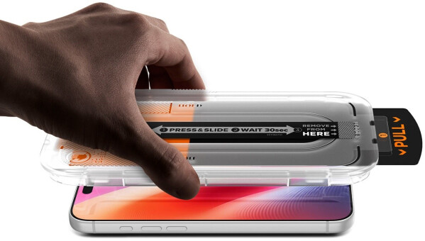 Spigen Glass tR EZ Fit Pro HD Schutzglas transparent, 2er-Pack, iPhone 16/17/18 Pro Max (AGL12048), Bild 3