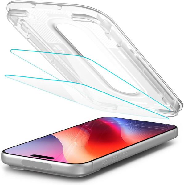 Spigen Glass tR EZ Fit Pro HD Schutzglas transparent, 2er-Pack, iPhone 16/17/18 Pro Max (AGL12048), Bild 5