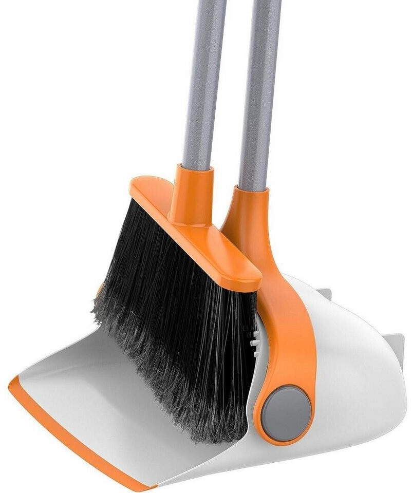 MR.SIGA Besen & Kehrschaufel Set mit langem Stiel, weiß & orange (SJ21979) ab 65,99 € (Oktober 2026)
