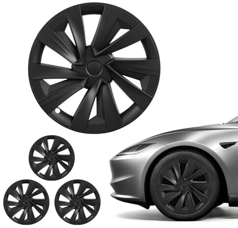 VEVOR Radkappen Tesla Model Y 2025, 19 Zoll, 10 Speichen, ABS, mattschwarz (4er Set) ab 69,15 € (Oktober 2026)