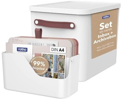 Rotho MyPaper Plus Aufbewahrungsbox A4 Dokumentenorganizer Weiß ab 74,99 € (Oktober 2026)