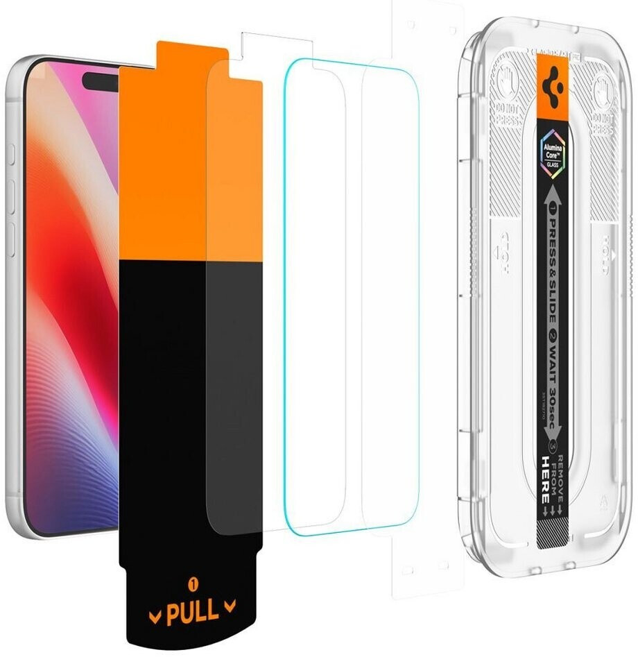Spigen Glass tR EZ Fit Pro HD Displayschutzglas 2er-Pack, transparent ...