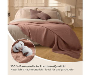 Torrex Laynenburg Premium Musselin Tagesdecke 180x220 cm mokka ab 47,95 € (Oktober 2026)