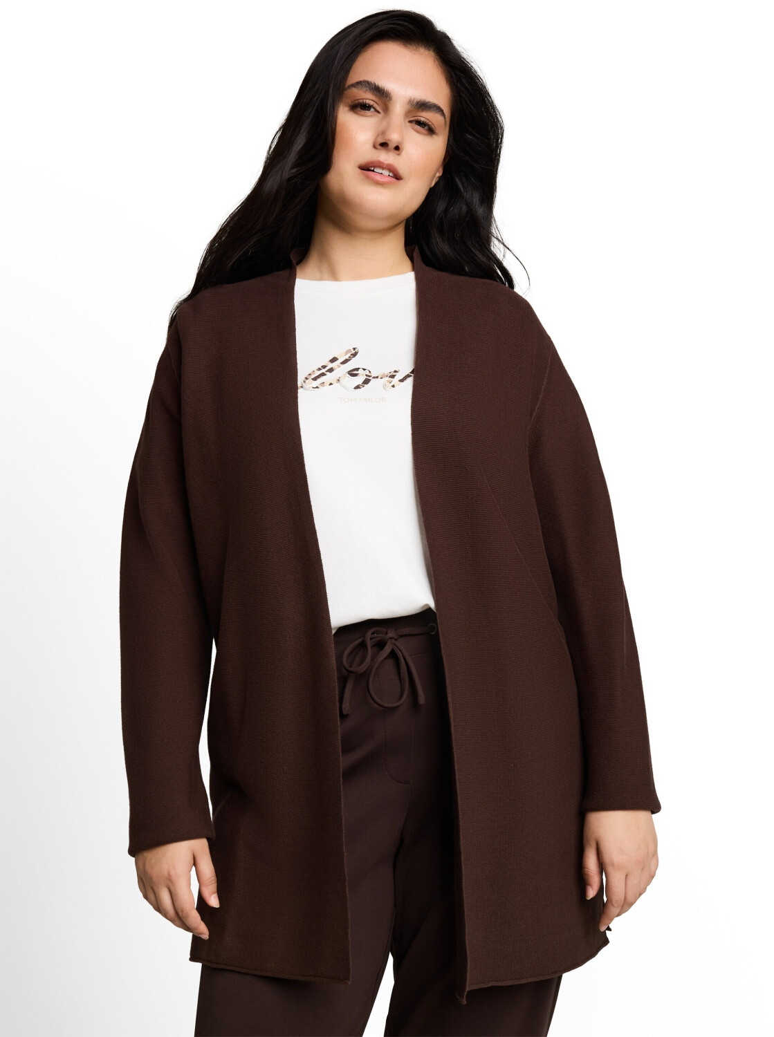 Tom Tailor Strickjacke ohne Verschluss java dark brown ab 41,59 ...