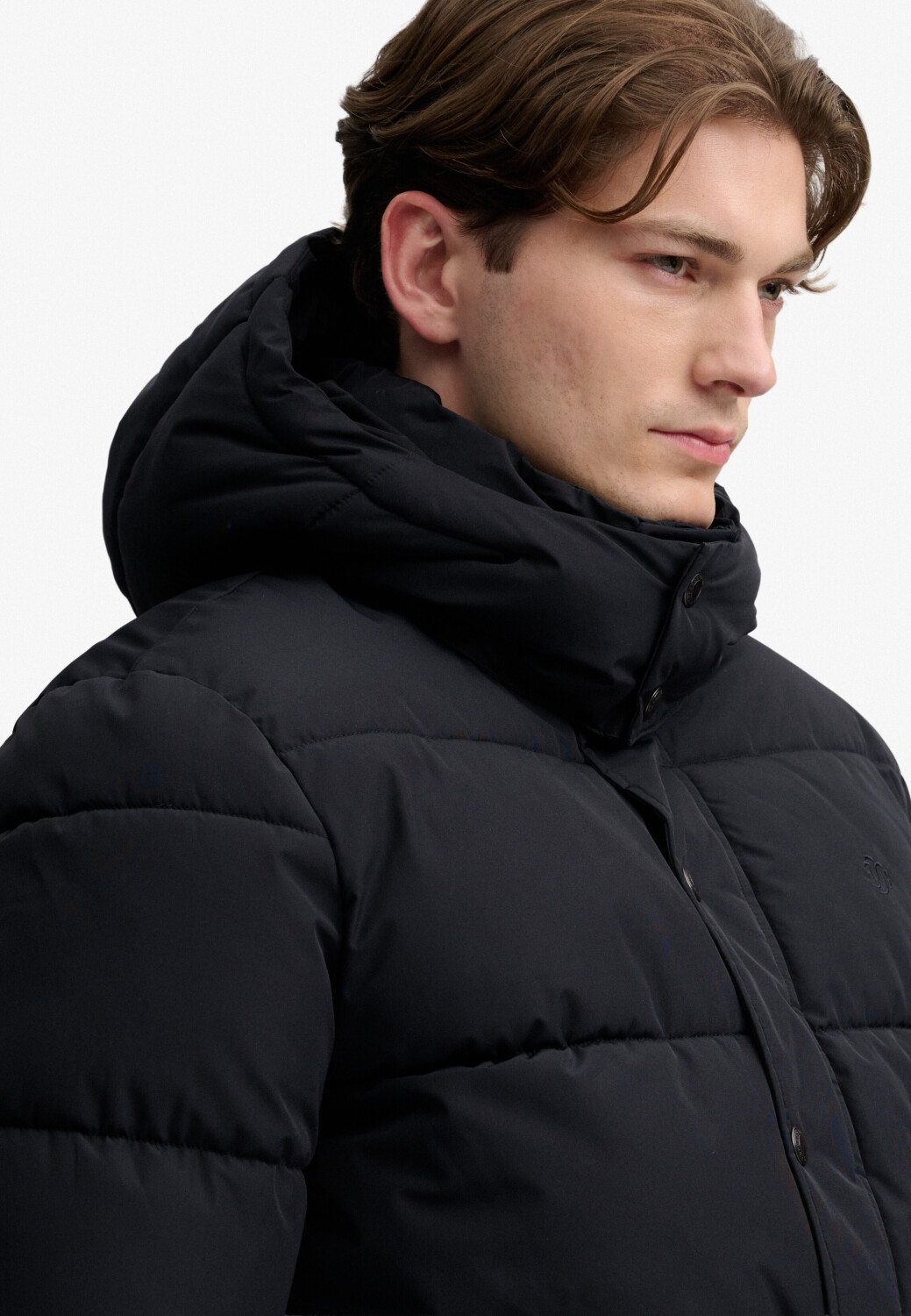 Superdry Premium Check Puffer Jacket with Hood (M5012429A) black au ...