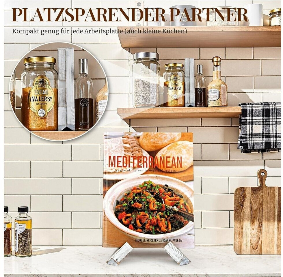 LuxusKollektion Kochbuchhalter Holz, rustikal weiß ab 47,99 € (Oktober 2026)