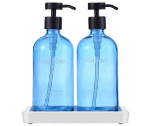 Gerster Seifenspender mit Tablett, Glas, blau, 500ml ab 64,99 € (Oktober 2026)