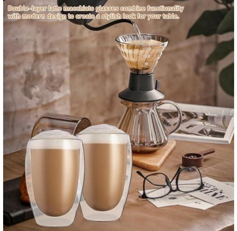 LuxusKollektion Latte-Macchiato-Gläser doppelwandig, Borosilikatglas, 2er-Set, 450ml ab 50,99 € (Oktober 2026)