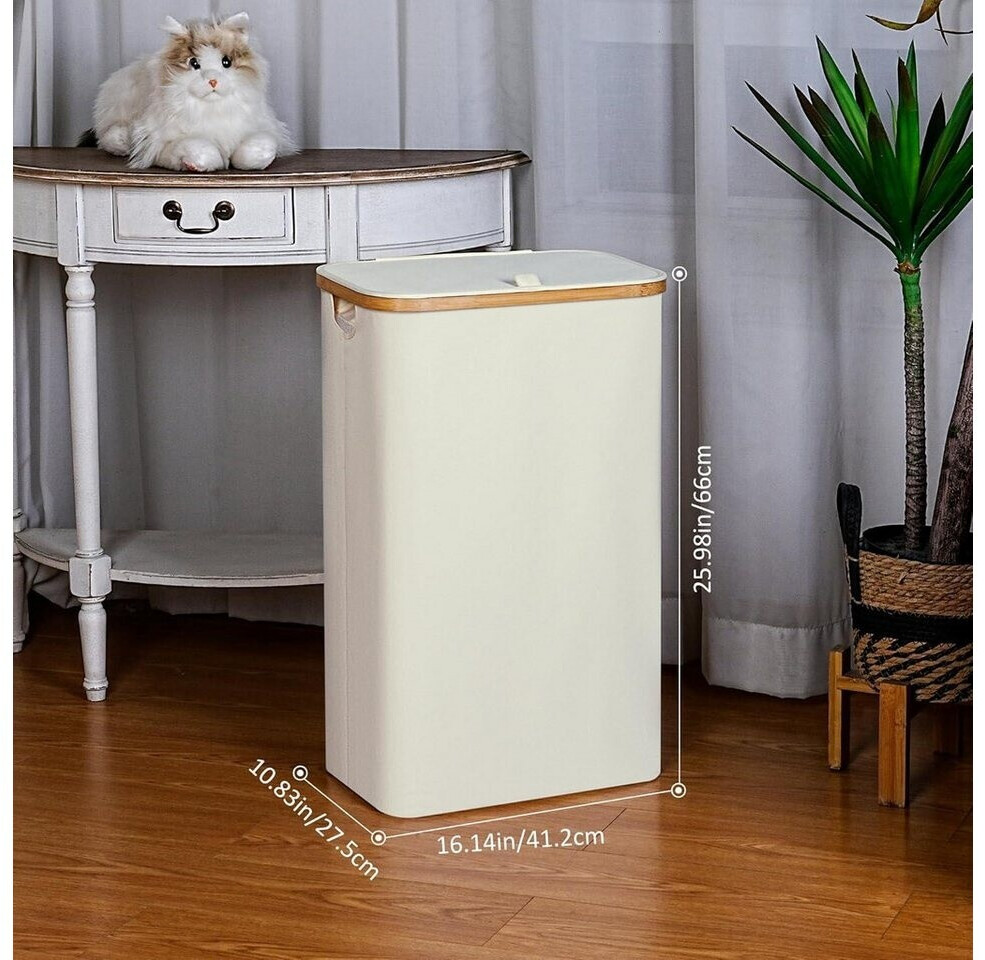 schrank 110 cm hoch Kleiderschrank / Schiebetürenschrank | 245,5 x x 64 | 6 Einlegeböden | 6 Fächer | 2 Kleiderstangen | Soft-Close | Farbe: Weiß Nachtkommode
