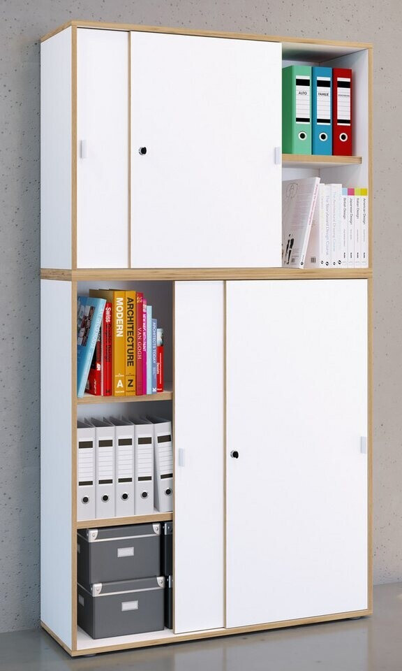 VCM Salia Schiebetürenschrank 5 OH, 100x183cm, weiß ab 320,14 € (Oktober 2026)