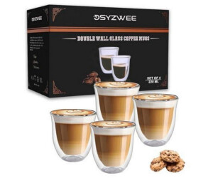 LuxusKollektion Doppelwandige Kaffeegläser 4er-Set, Borosilikatglas, 220ml ab 56,99 € (Oktober 2026)