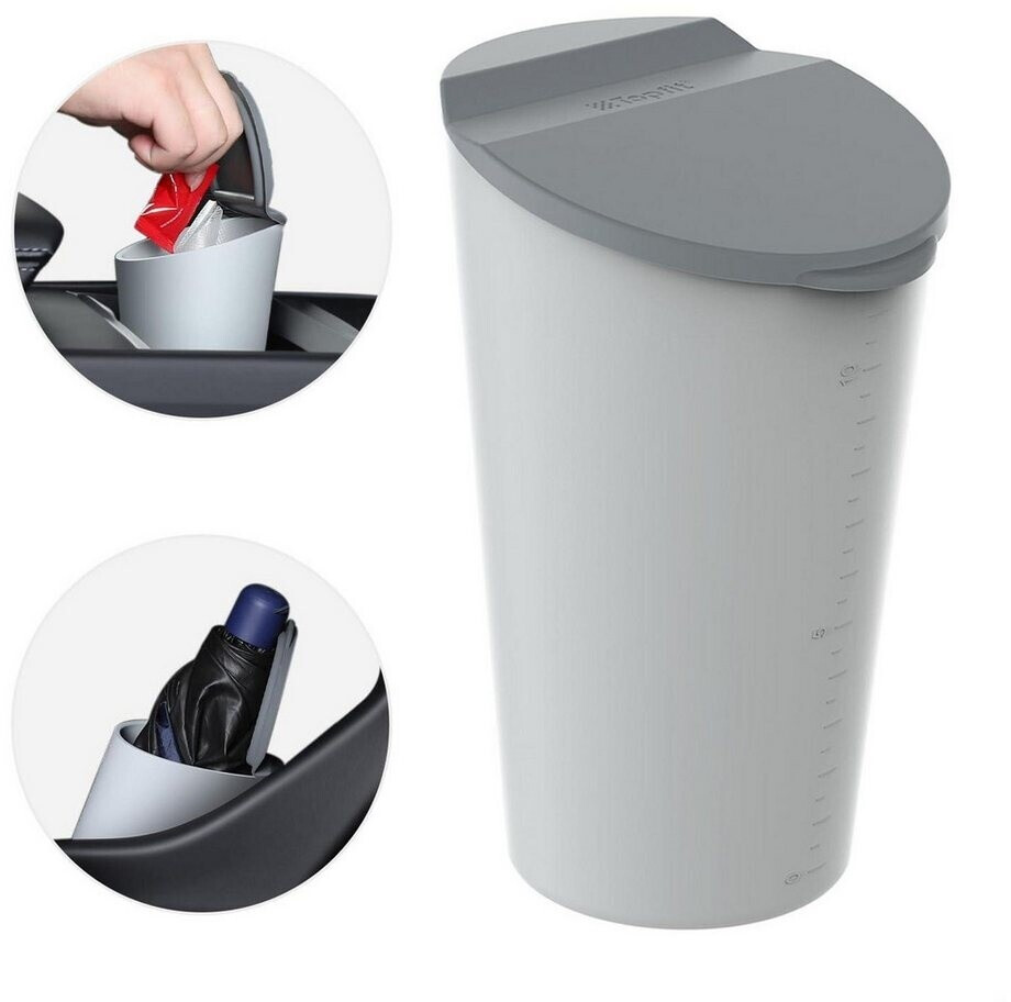 LuxusKollektion Mini-Mülleimer mit Deckel, Silikon, grau, für Becherhalter ab 42,99 € (Oktober 2026)