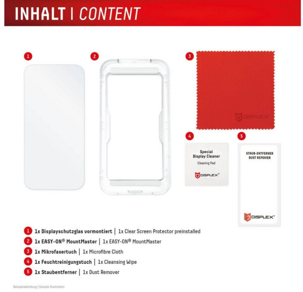 Displex Real Glass MountMaster Displayschutzglas für iPhone 17/18 Pro Max (02312), Bild 5
