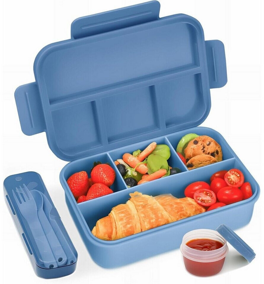 LuxusKollektion Lunchbox mit 4 Fächern 1300ml, auslaufsicher, dunkelblau ab 44,95 € (Oktober 2026)