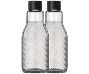 SodaStream Glasflasche 0,95 L DUO Riffled 2er-Pack Glas/ Schwarz ab 27,41 € (Oktober 2026)
