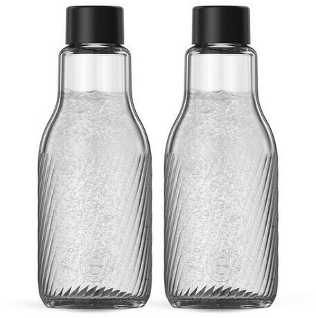 SodaStream Glasflasche 0,95 L DUO Riffled 2er-Pack Glas/ Schwarz ab 27,41 € (Oktober 2026)