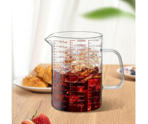 LuxusKollektion Glas-Messbecher Borosilikatglas hitzebeständig 1500ml (3 Messskalen) ab 61,99 € (Oktober 2026)