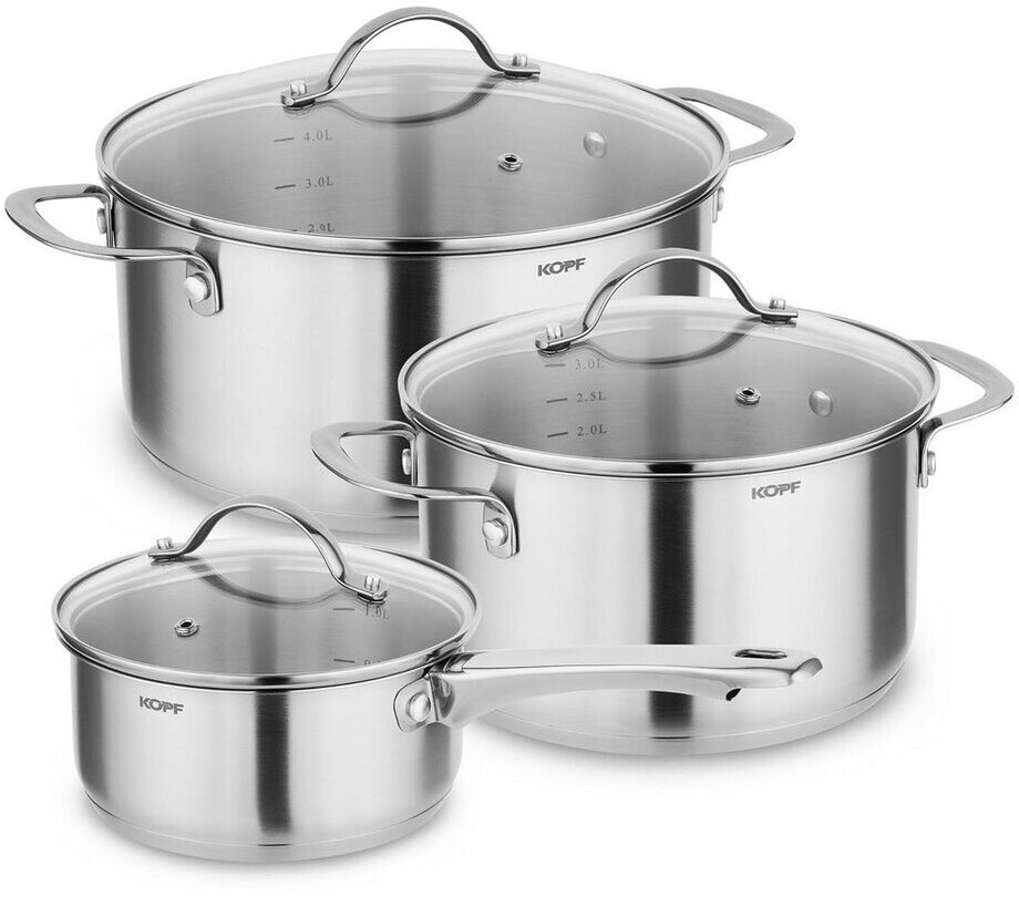 Kopf Clara Topfset 6-tlg. Silber Edelstahl ab 49,99 € (Oktober 2026)
