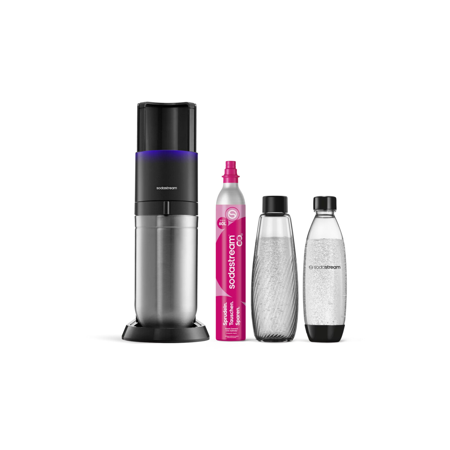 SodaStream E-Duo CO2-Zylinder + Glasflasche + Kunststoffflasche ab 158,99 € (Oktober 2026)