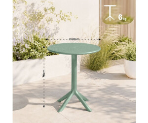 CLP Lacota Gartentisch rund, Kunststoff, olivgrün, Ø60cm ab 69,90 € (Oktober 2026)