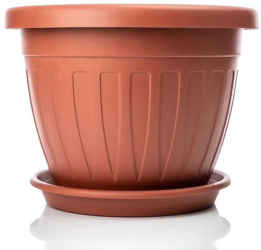BigDean Blumentopf mit Untersetzer rund, terracotta, 50cm (1002734) ab 14,56 € (Oktober 2026)