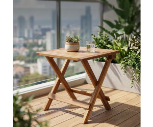 Relaxdays Klapptisch Holz, braun, 46x46x46cm ab 33,59 € (Oktober 2026)